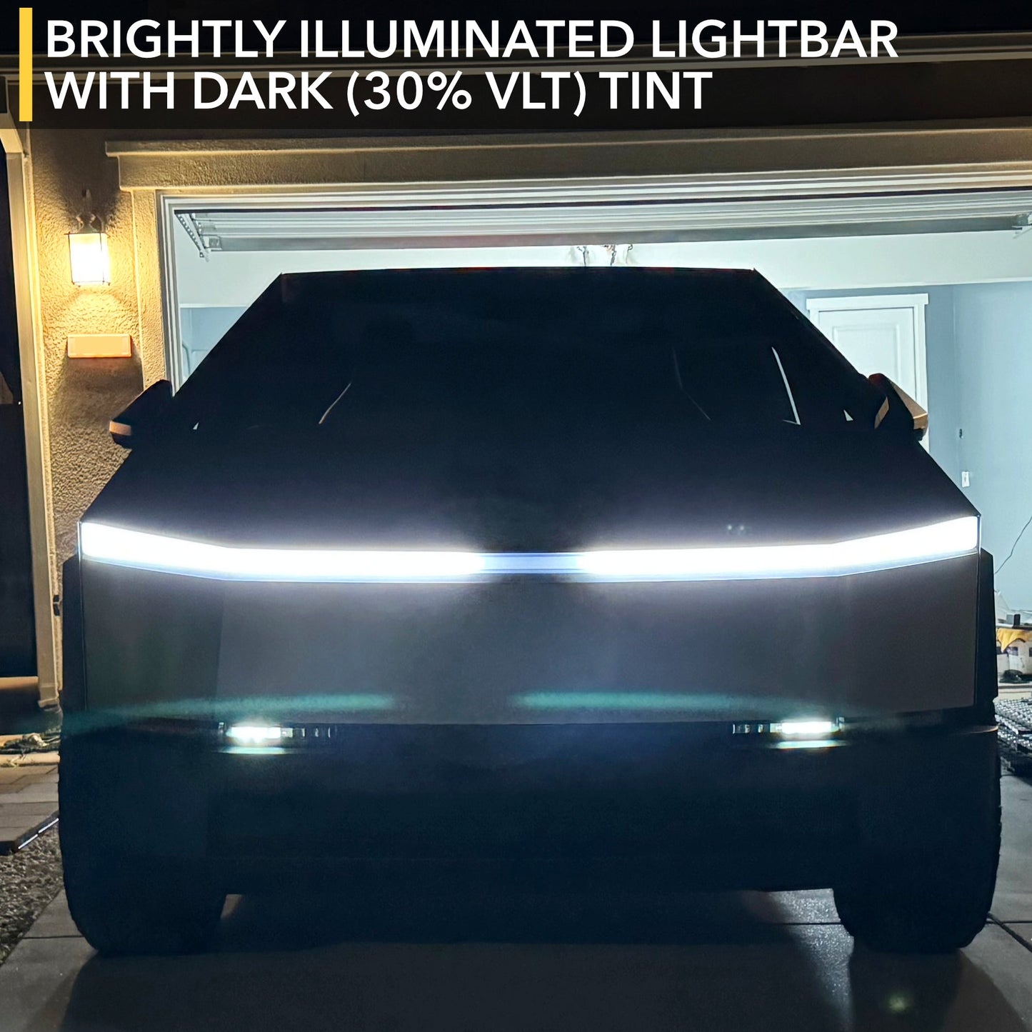 Lightbar Tinted Headlamp 8mil PPF