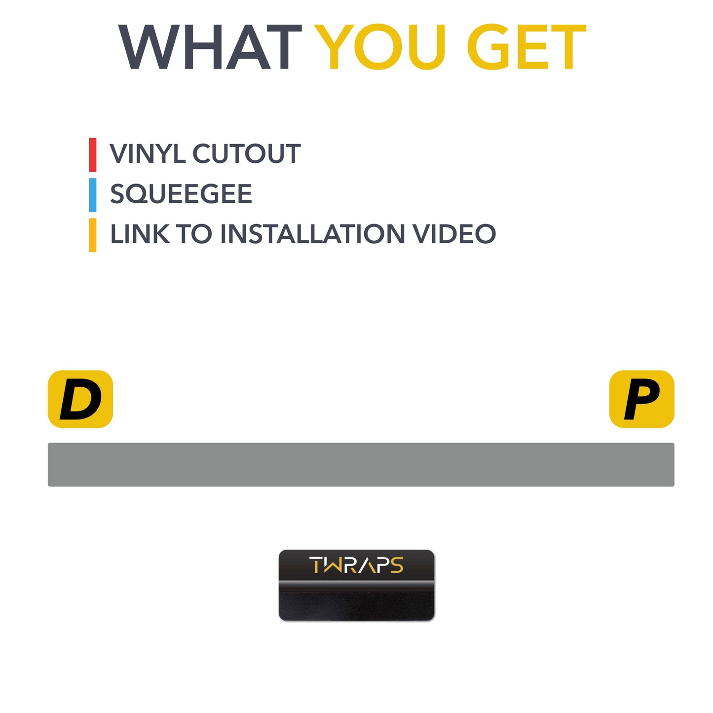 Tailgate Top Vinyl Wrap (Carbon)