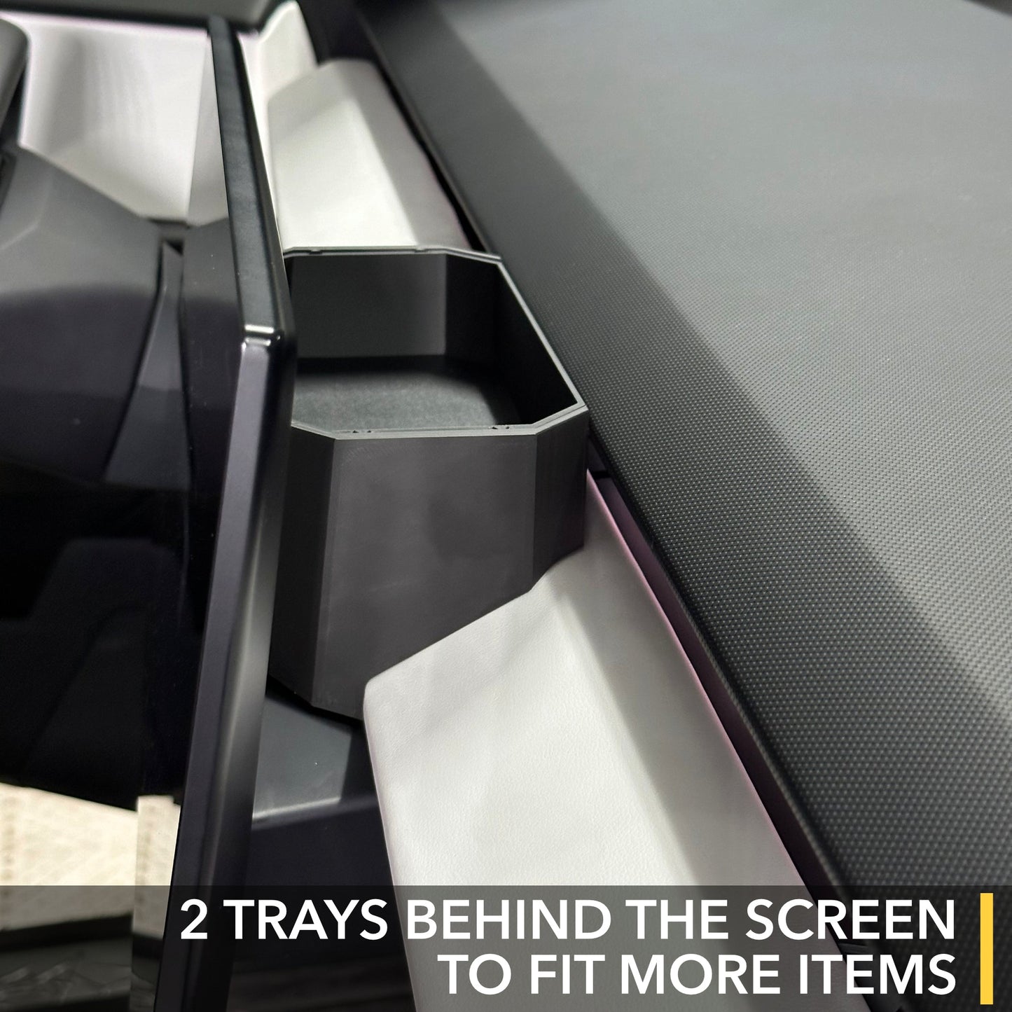 Behind LCD Screen Storage Tray