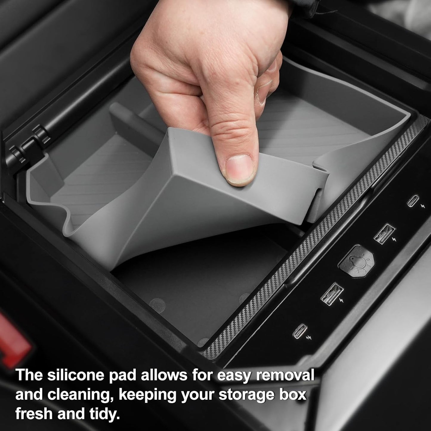 Center Console Tray With USB Hub