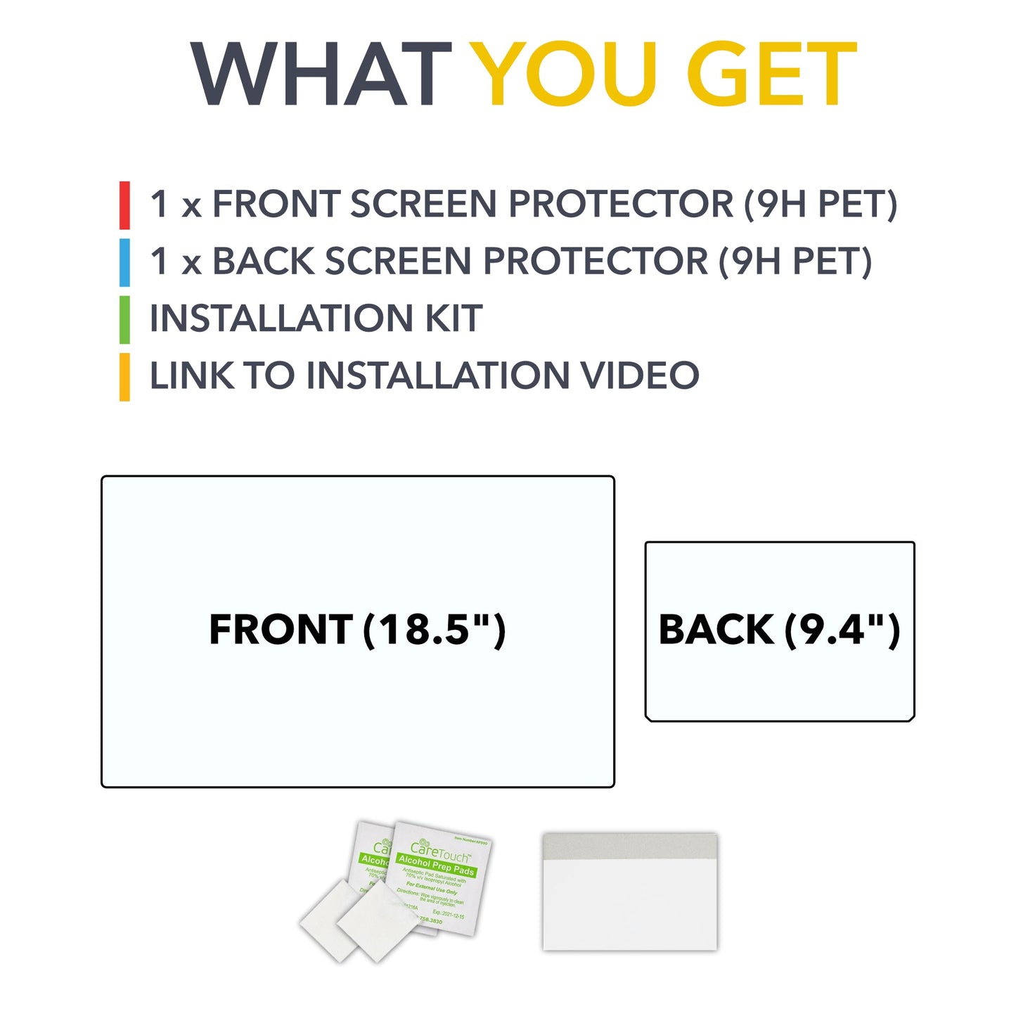 Front & Back Screen Protector