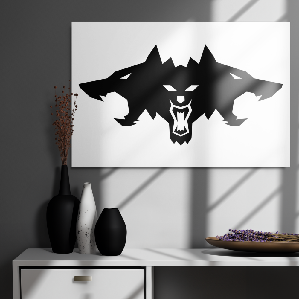 CyberBeast Metal Wall Art