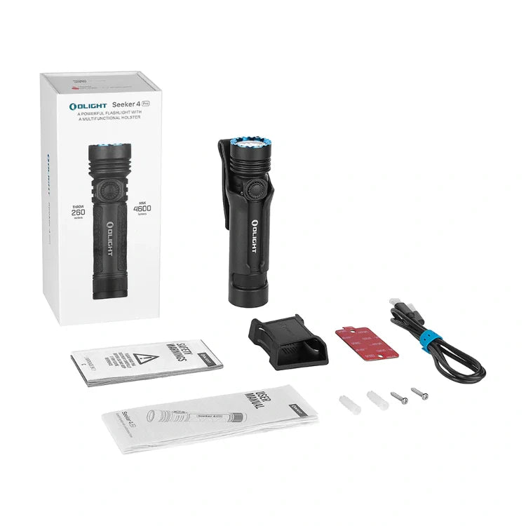 Olight Seeker 4 Pro Flashlight (Matte Black)