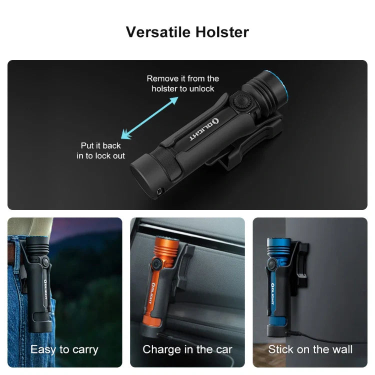 Olight Seeker 4 Pro Flashlight (Matte Black)