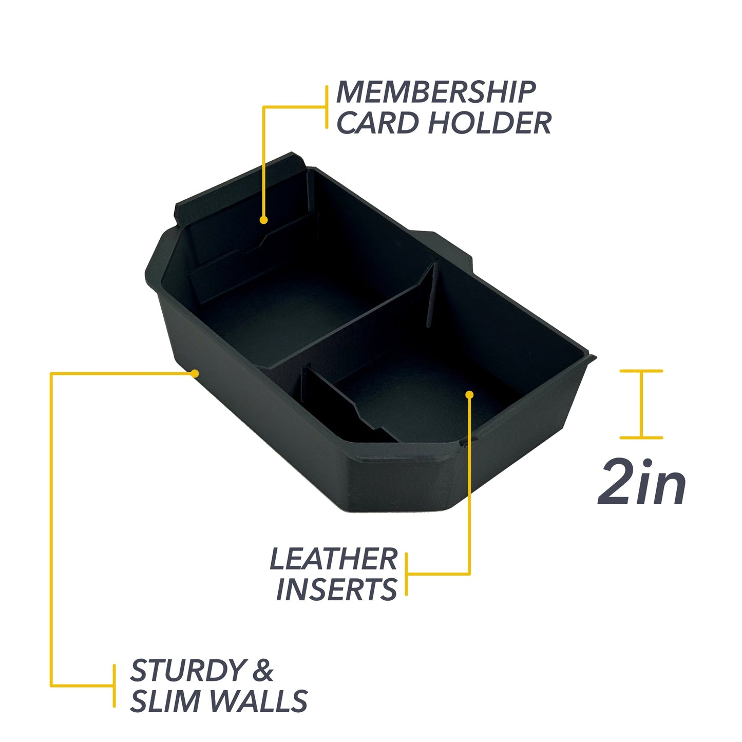 Slidable Half Armrest Organizer Insert