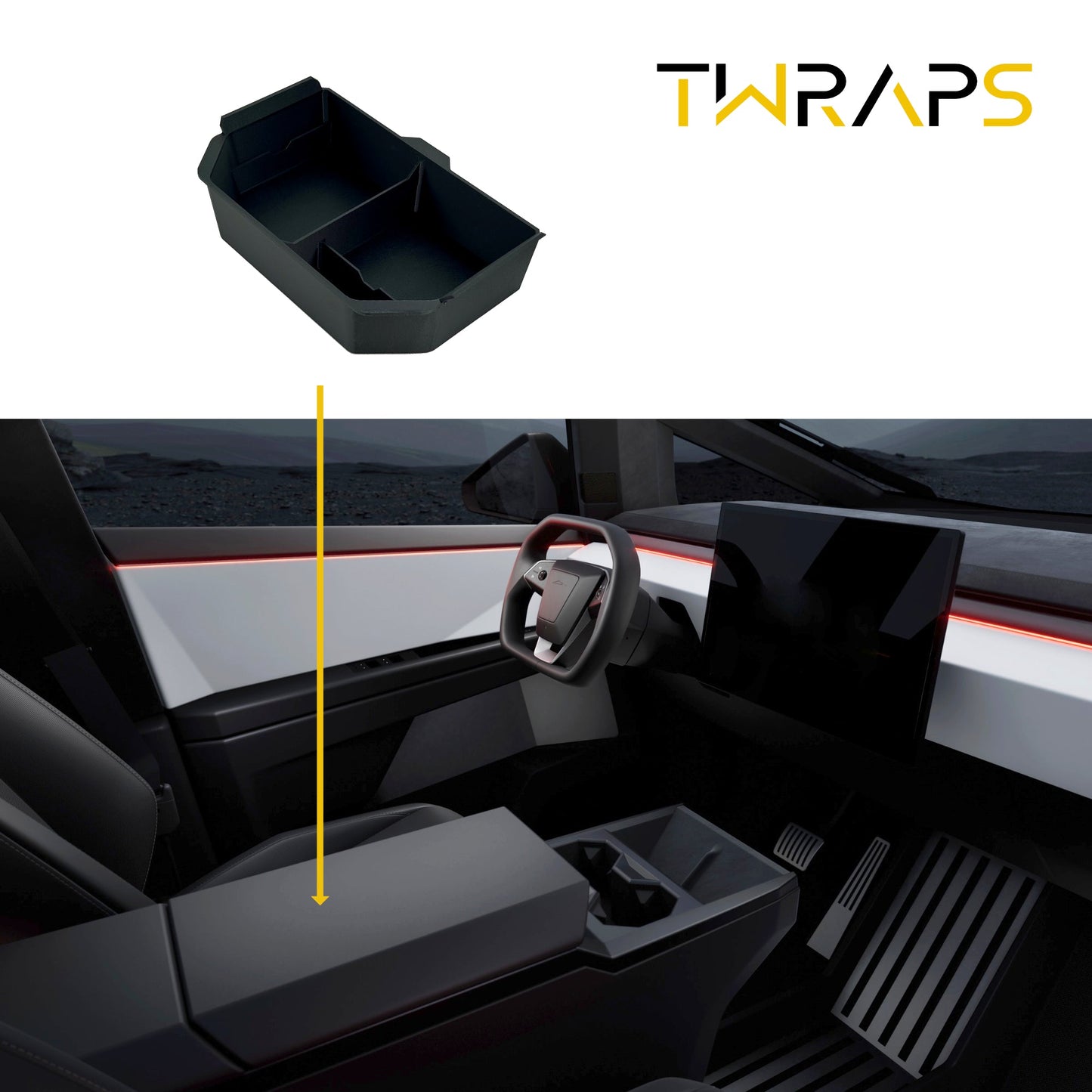 Slidable Half Armrest Organizer Insert