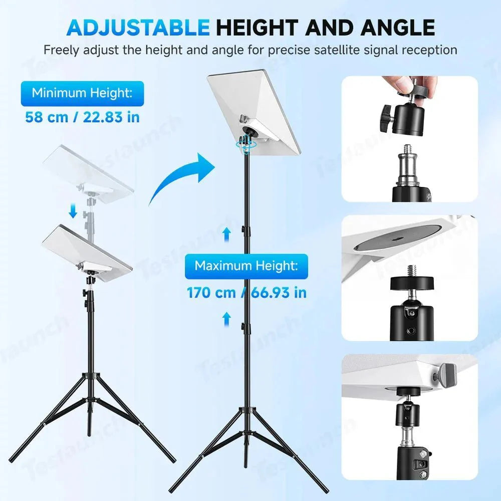 Adjustable Starlink Mini Tripod with 1/4-20 Thread Mount