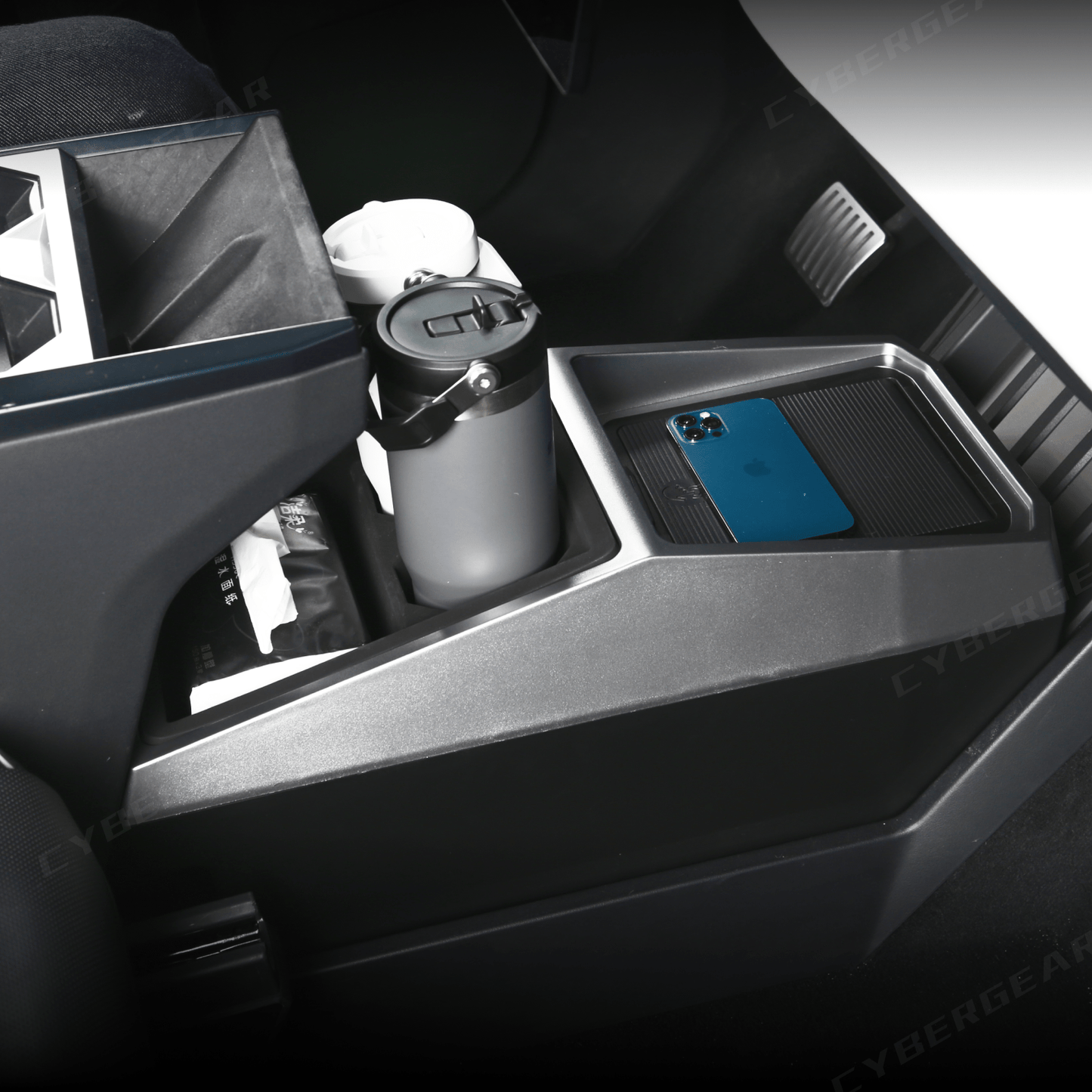 Center Floor Organizer & Trash Bin