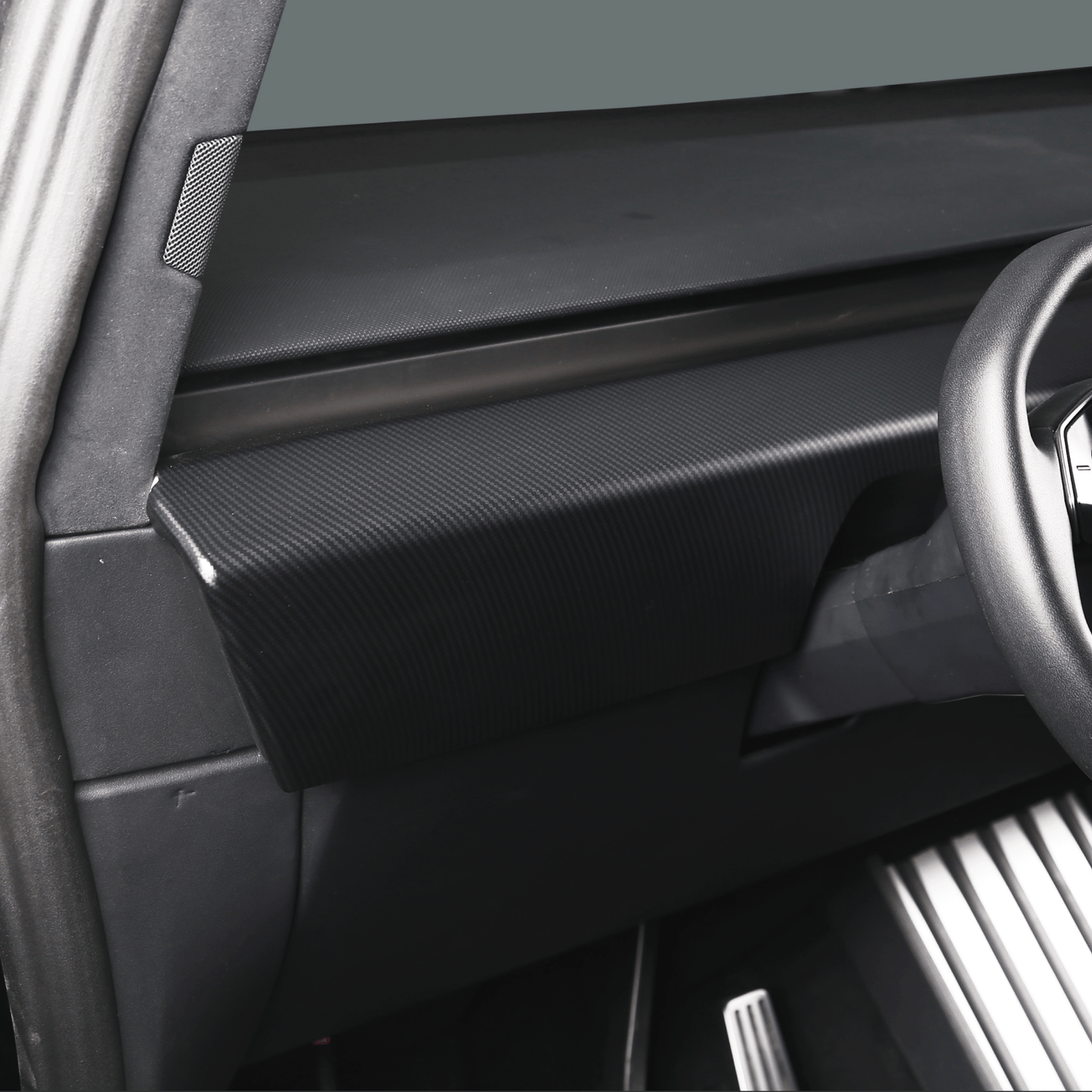 Carbon Fiber Pattern ABS Dashboard Cover (2 PCS)