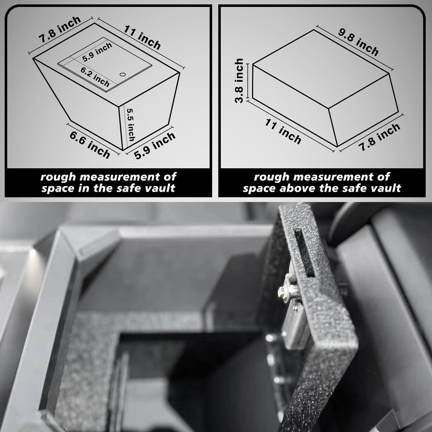 Center Console Safe (Fingerprint Lock)