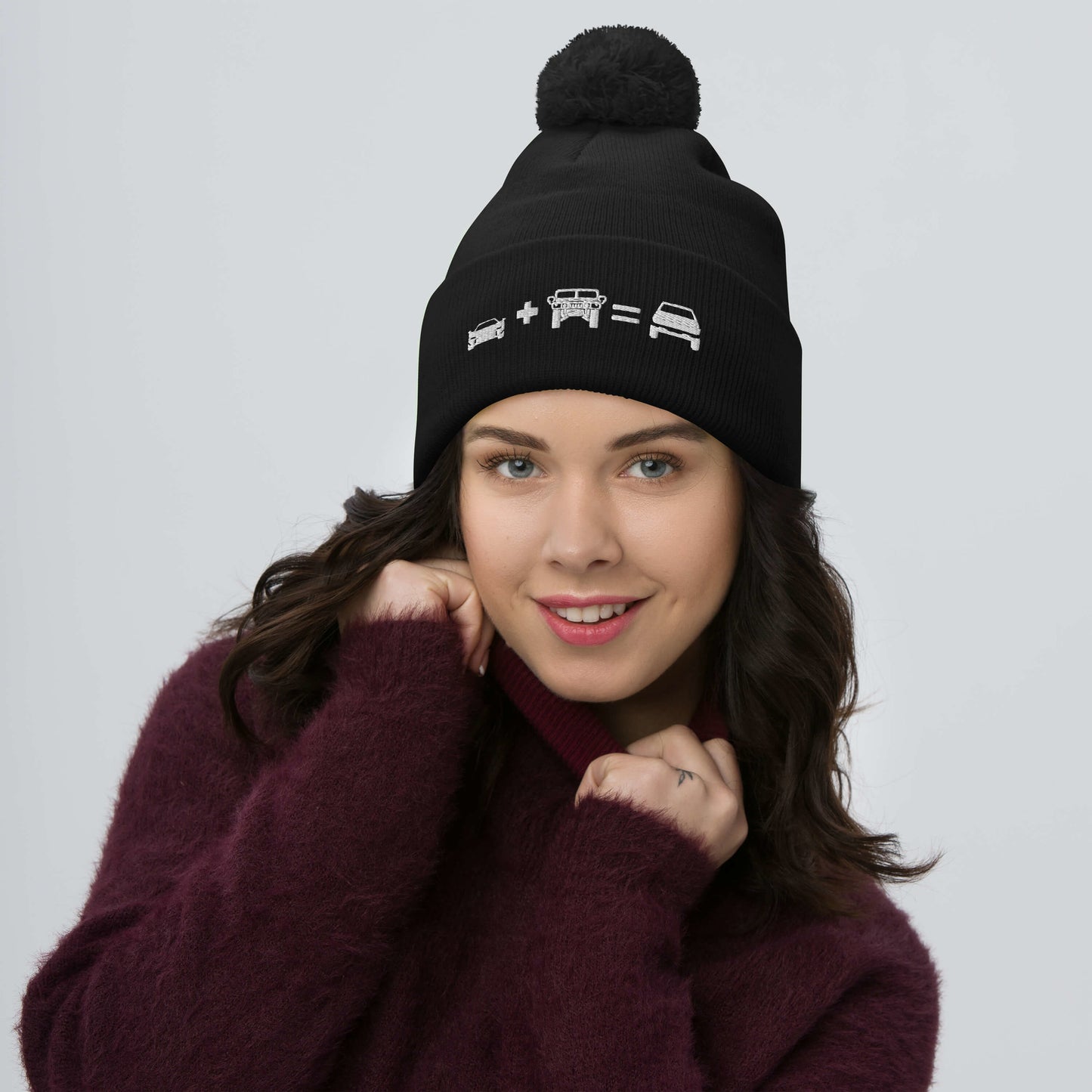 CyberMath Pom-Pom Beanie