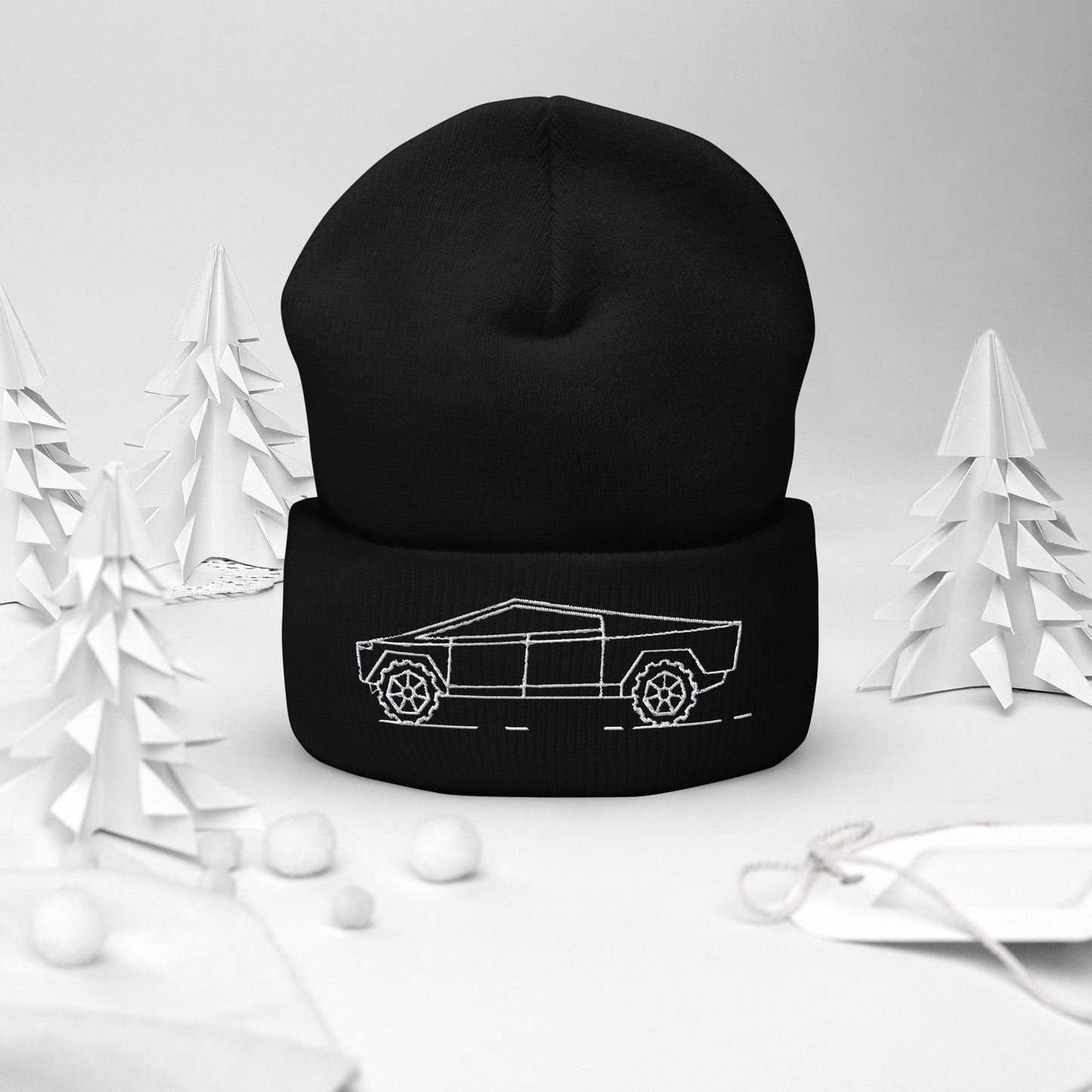 Cybertruck Vector Cuffed Beanie