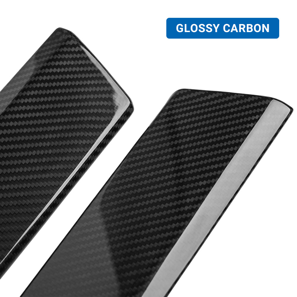 Upper Door Panel Covers (Real Carbon Fiber) 4-Piece Set