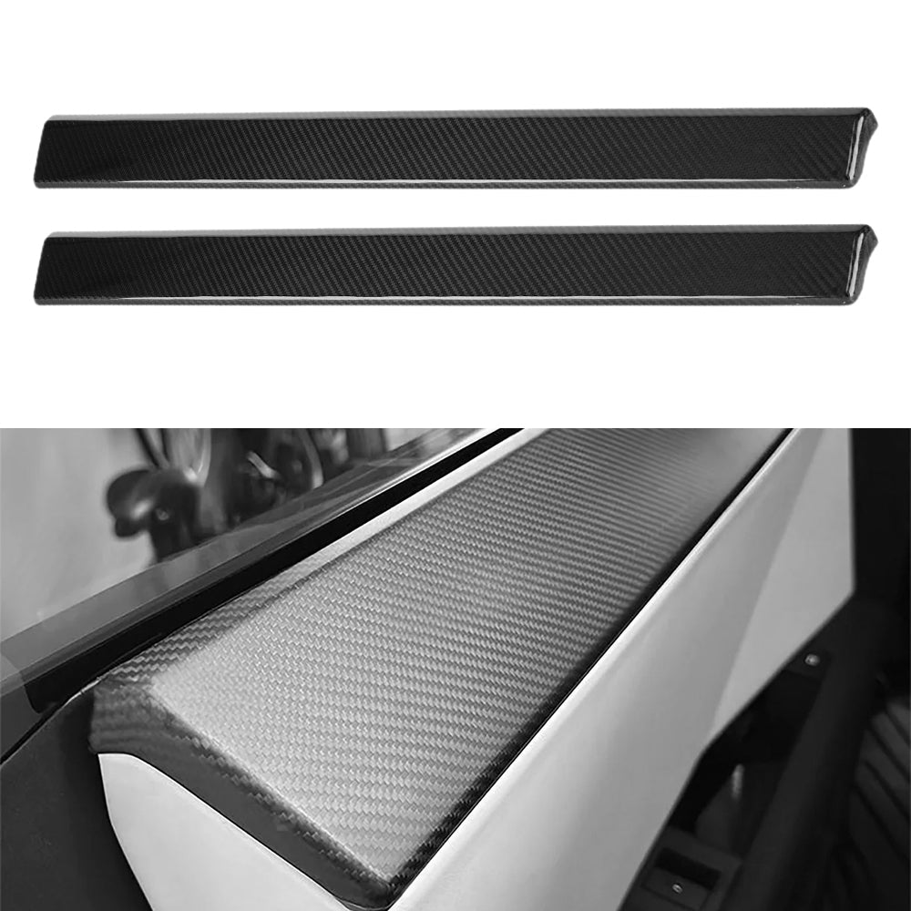 Upper Door Panel Covers (Real Carbon Fiber) 4-Piece Set