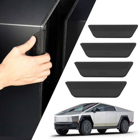 Door Armrest Pads (4-Pack) | Black Silicone for Protection