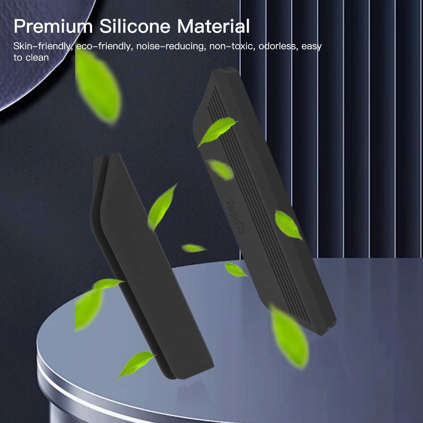 Door Armrest Pads (4-Pack) | Black Silicone for Protection