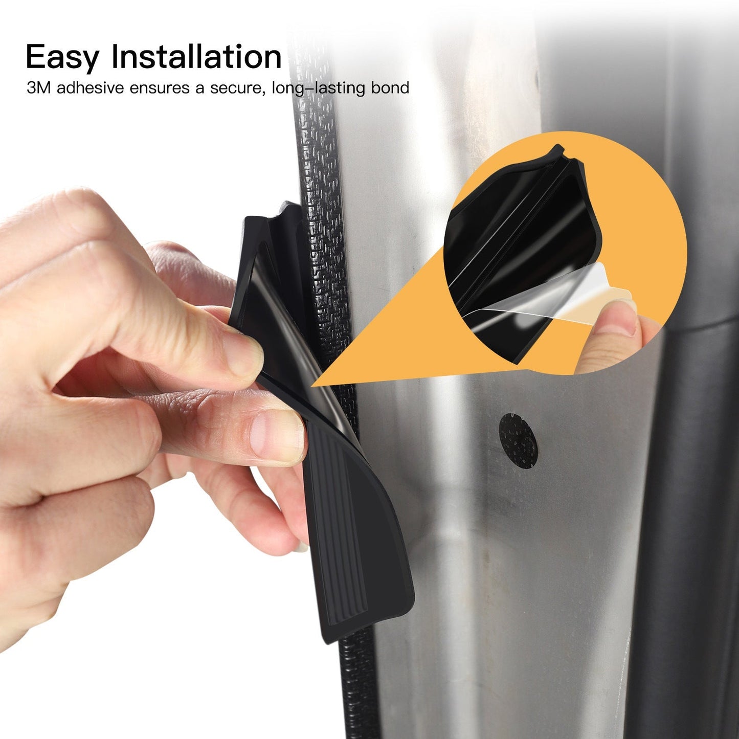 Door Armrest Pads (4-Pack) | Black Silicone for Protection