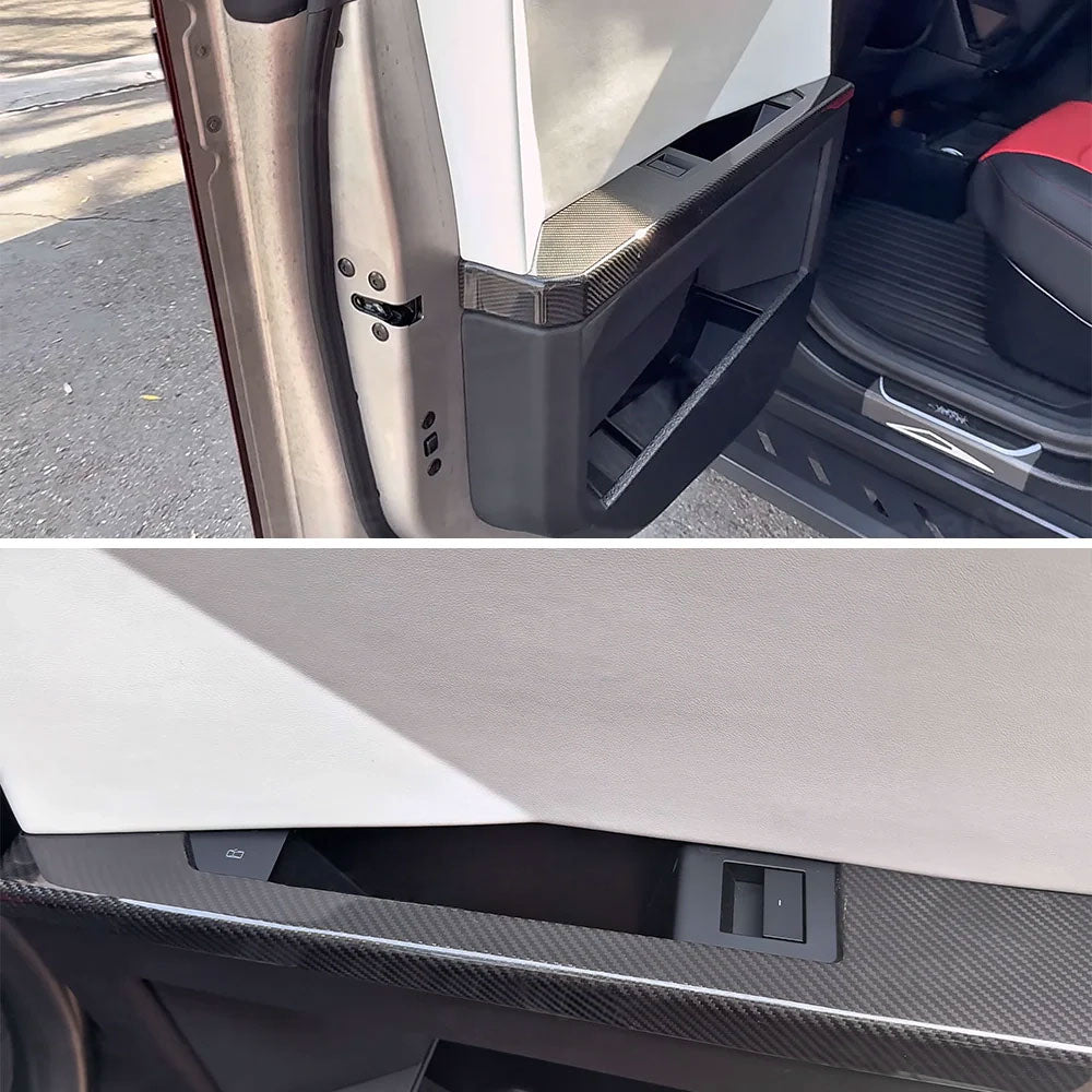 Lower Door Panel Armrest Covers (Real Carbon Fiber) 4-Piece Set