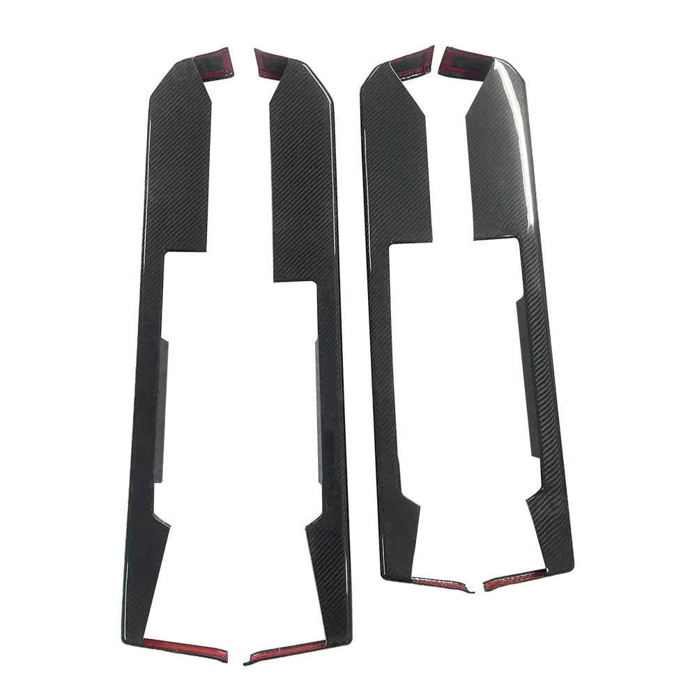 Lower Door Panel Armrest Covers (Real Carbon Fiber) 4-Piece Set