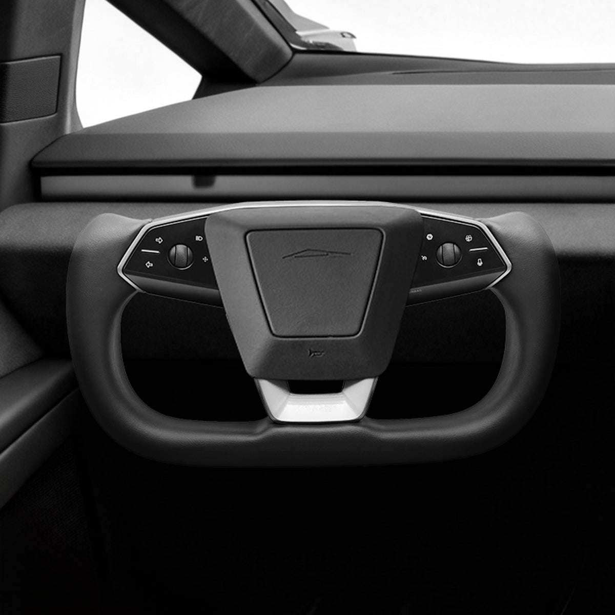 Yoke Steering Wheel (Black or White)