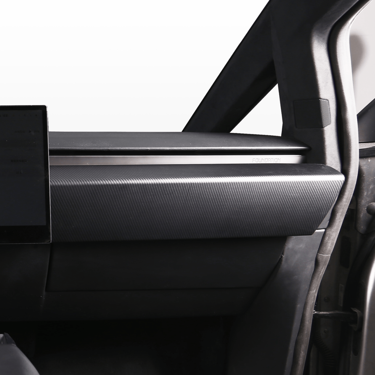 Carbon Fiber Pattern ABS Dashboard Cover (2 PCS)