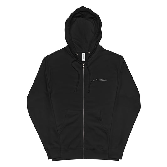 Triangle Fleece Zip-Up Hoodie